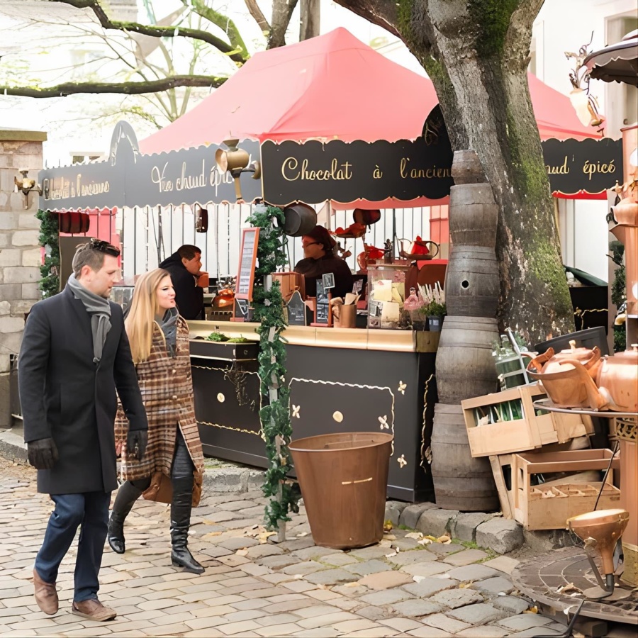 Montmartre Hill French Gourmet Food and Wine Tasting Walking Tour