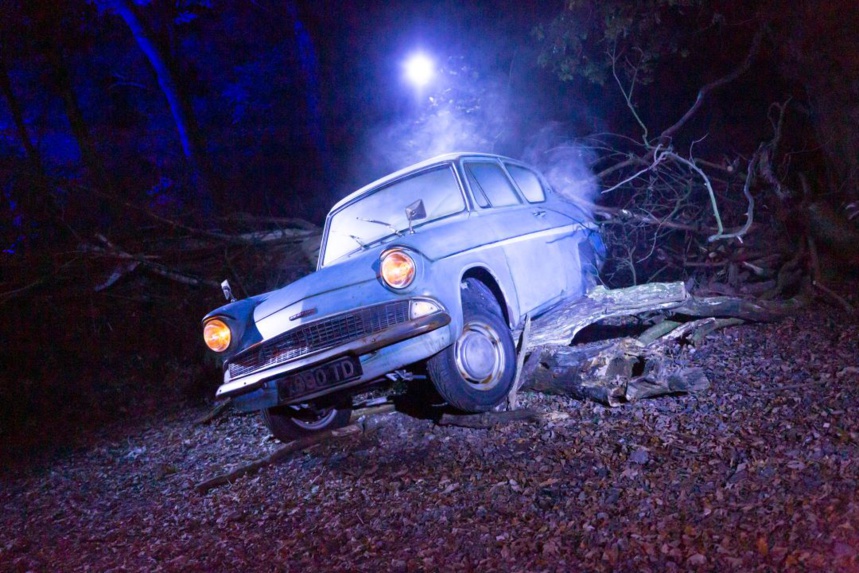 La Forêt Interdite d'Harry Potter :Découvrez plusieurs décors des films Harry Potter comme la voiture Ford Anglia © Fever